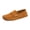 Brown, variant on Women's Men's Moccasines Slip on Penny Loafers Walking Shoes Classic Comfortable Suede Flat Spring Fall Casual Dress Footwear Blue Size 8.5