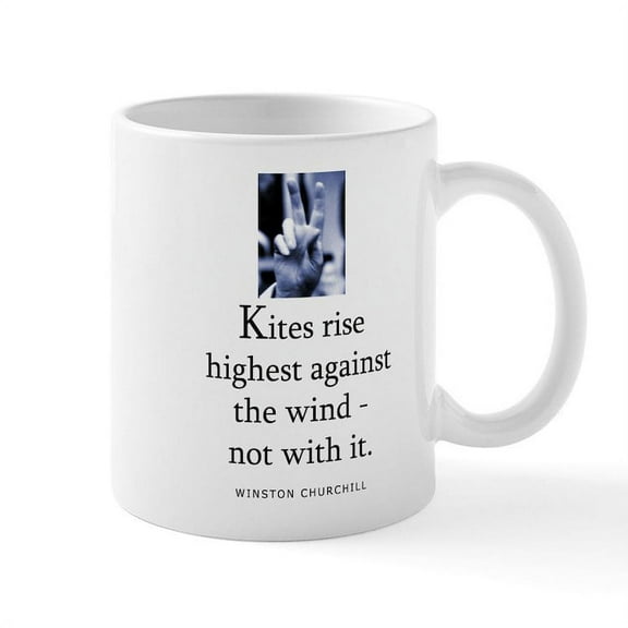 CafePress - Kites Rise Mug - 11 oz Ceramic Mug - Novelty Coffee Tea Cup