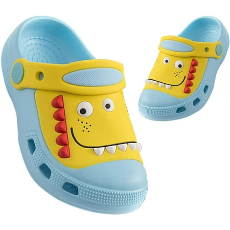 

Baby Clogs Funny Garden Shoes Non-Slip Plastic Kids Sandals Closed Toe Slippers Cute Infant Toddler Beach Shower Shoes for Boys and Girls 0-5 Years
