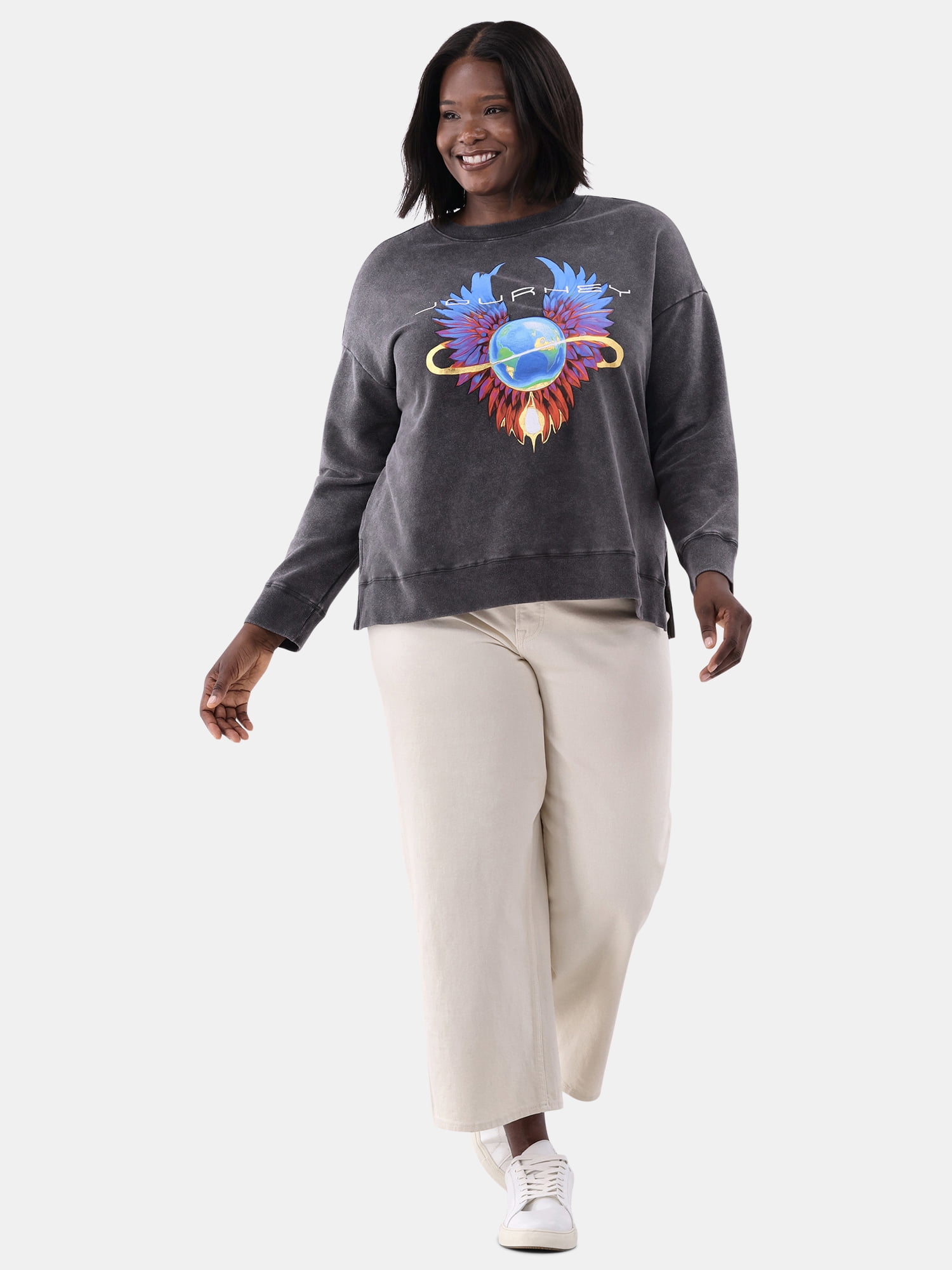 Terra & Sky Women's Plus Journey Graphic Sweatshirt, Sizes 0X-5X