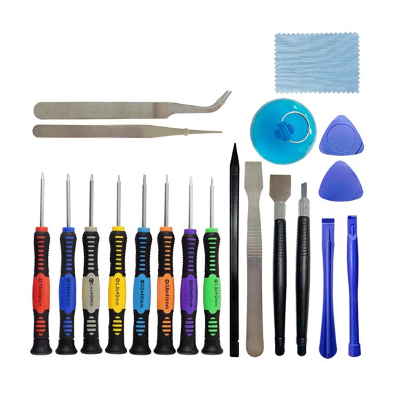 Inteprter Herramientas de reparación de móviles, juego de herramientas de pantalla LCD, pinzas Spudger antideslizantes, destornillador de acero Type2 NO2