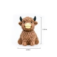thumbnail image 3 of Fountwell Kawaii Highland Cow Squis+hy Toys, Slow Rising Stress Relief Squeeze – Cute Cow Figure, 2.36×3.15in Soft Foam, Anxiety Relief Gift, 3 of 9