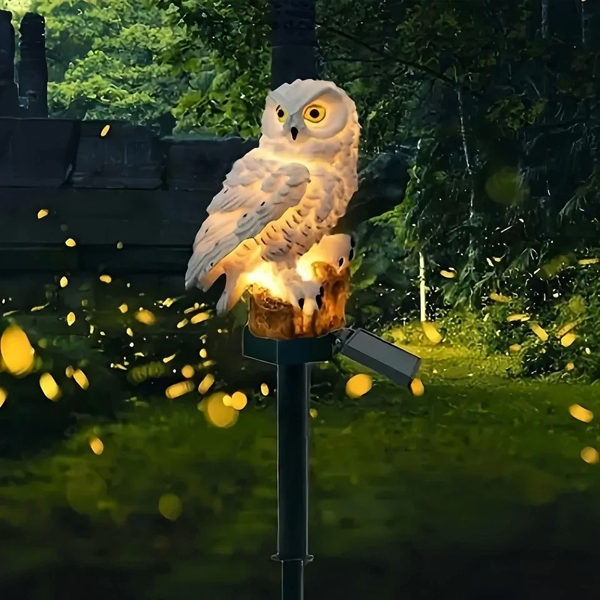 PURELY- Solar Lamp Owl Animal Solar Garden Lights Solar Powered Solar Led Light Outdoor