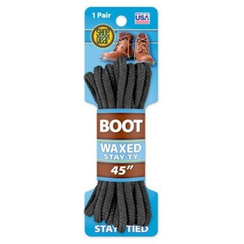 45 Wax Blk Boot Lace - Walmart 