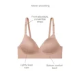 thumbnail image 4 of WarnersÂ® Simply PerfectÂ® Allover-Smoothing Bliss Wireless Lightly Lined Convertible Longline Comfort Ba RM1011T, Berry, 4 of 5