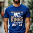 thumbnail image 2 of Kings Are Born on July 08 T-Shirt, Vintage Birthday Shirt for Men, Perfect Gift for July Birthday, 2 of 4