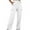 White, variant on LYXSSBYX Cargo Pants Women Women's Fashionable Casual Elastic Waist With Multiple Pockets, Work Clothes, and Sports Pants