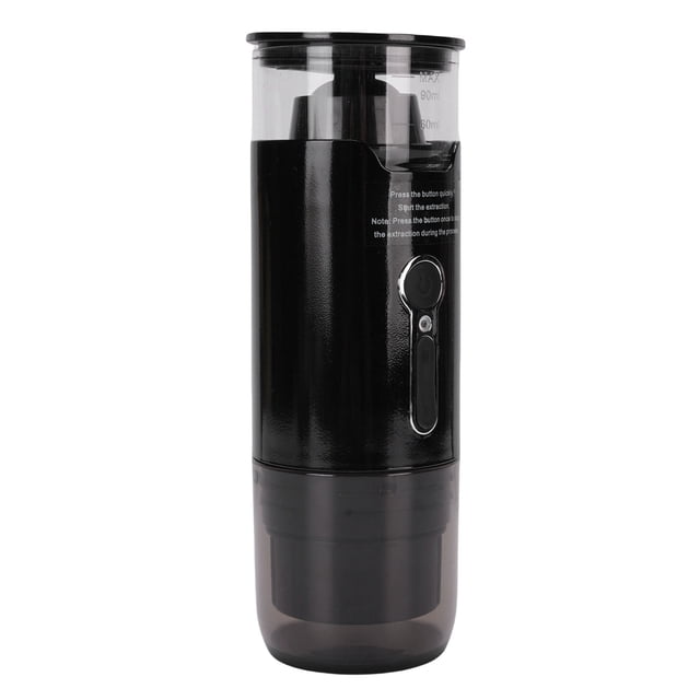 Cafetière Portable à Capsules, Machine à Café Électrique Polyvalente DC12V Petit Chauffage Rapide 100ml Automatique pour Camping Randonnée