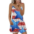 thumbnail image 2 of SMihono Robe Maxi Bohème d'Été pour Femmes Grande Taille Mode pour Femmes Aguichant Vintage Col en V Sans Manches Imprimé Chaîne Plage Fête Robes Plage Évasée Robe d'Été, 2 of 5