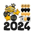 thumbnail image 2 of 2024 Goin' for the Gold Grad! Graduation Balloons Bouquet Kit - Congrats Grad Party Decor Decoration Supplies, 2 of 12
