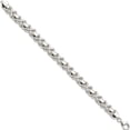 thumbnail image 2 of Sterling Silver Polished X And O Bracelet (8 9) Made In Italy qg3312-8, 2 of 5