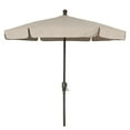 thumbnail image 2 of 7.5' Hex Home Garden Tilt Umbrella 6 Rib Crank Champagne Bronze with Beige Vinyl Coated Weave Canopy, 2 of 2