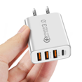 thumbnail image 2 of Cargador de teléfono móvil tipo C 2A 3USB + PD con interfaz múltiple, cabezal de carga de viaje, 2 of 4