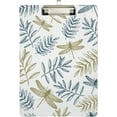 thumbnail image 2 of 12.5"x9" Fall Dragonfly Plant Leaf Clipboards, Standard A4 Letter Size Nursing Clipboard with Low Profile Metal Clip Decorative Clip Board for Office Supplies,Silver, 2 of 7