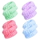 thumbnail image 1 of Paquete de 8 muñequeras de felpa Qarigey para lavarse la cara y maquillaje diadema deportiva, 1 of 6