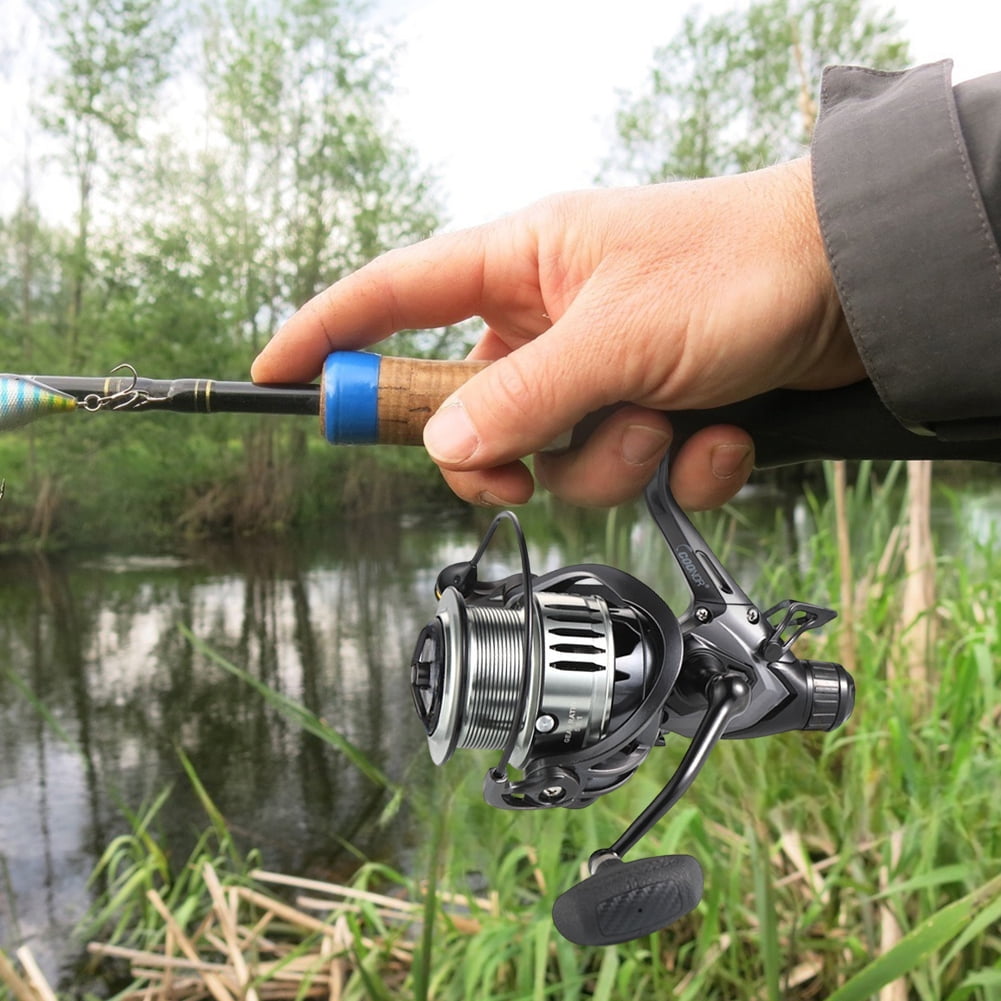 HUISZJ Spinning Fishing Reel, Metal Fishing Reel Spool Fishing Reel, Carp Fishing Accessory Fishing Tackle