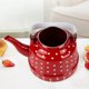 thumbnail image 3 of Hervidor de té esmaltado, tetera antigua con forma de campana, tetera china pequeña para el hogar, cocina de inducción esmaltada, estufa de gas, 3 of 4