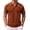Caramel, variant on Men Casual Knitted Polo Shirts Slim Fit Quarter Button Down Polo Shirts Old Men Money Clothes