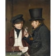 thumbnail image 2 of Tjeert Eernstman 12x14 Black Ornate Wood Framed Double Matted Museum Art Print Titled: Card Player (1826), 2 of 5