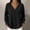 Black, variant on Women's Casual V Neck Sweaters Long Sleeve Pullover Sweater Knit Jumper Tops Waffle Knit Lace Patchwork Shirts Loose Solid Fall Tops Pullover Sweater