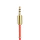 thumbnail image 4 of Cable de audio jack de 3,5 mm macho a macho Cable auxiliar de ángulo recto de 90 grados (rojo) Ehuebsd  Para estrenar, 4 of 7