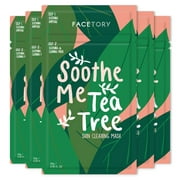 FaceTory Soothe Me Tea Tree 2-Step Sheet Mask - Pack of 5