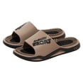 thumbnail image 2 of Rokment Women's Men's Acupressure Massage Slippers for Plantar Fasciitis Neuropathy Non-Slip Bathroom Shower Water Bath Sandals Stress Relief Khaki Size 8, 2 of 5