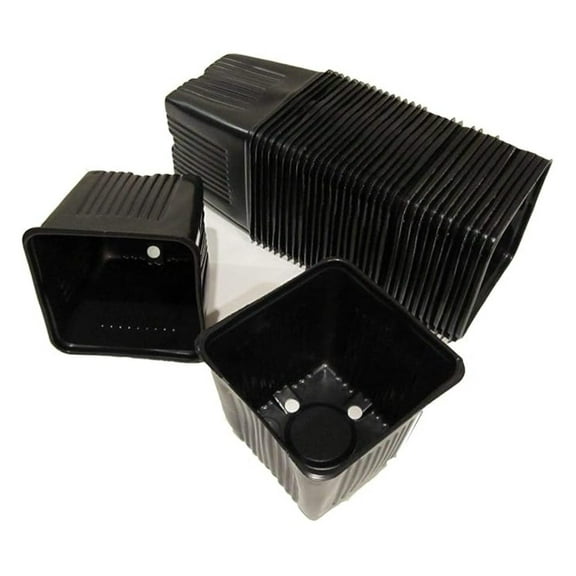 Durapot Square Plastic Nursery Pots, 4" - Qty. 50