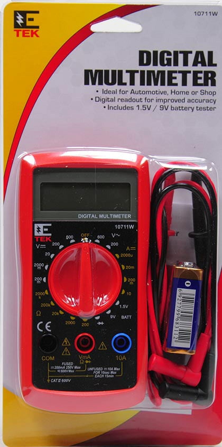 E-Tek Plastic Digital Multimeter