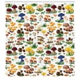 thumbnail image 3 of Ambesonne Nature Shower Curtain, Mushrooms Wild Organic, 69"Wx84"L, Multicolor, 3 of 3