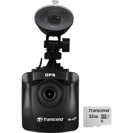 Transcend DrivePro 230 1080p Full HD Car Dashboard Video Recorder with Suction Cup includes 32GB microSDHC Memory