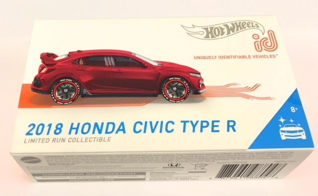 Hot Wheels 2018 Honda Civic Type R CTR Custom Key Chain Ornament