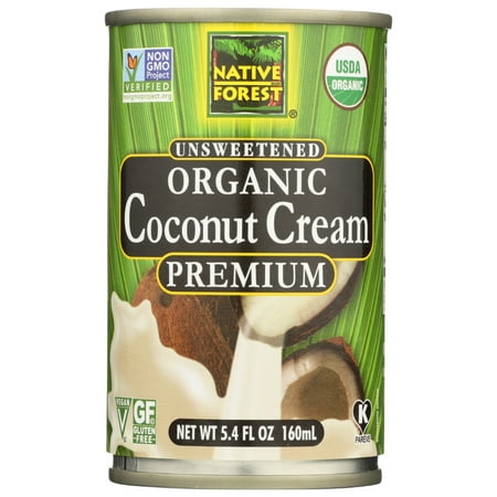 Native Forest Organic Cream Premium, Coconut, 5.4 Fl Oz, Pack Of