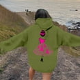 thumbnail image 3 of Fiaer,Women Cancer Sweatshirts Breast Cancer Hoodies Pink Ribbon with Butterfly Graphic Plus Size Tops Cancer Awareness Support Green L, 3 of 7