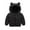 Black, variant on Toddler Fall Jacket Cute Bear Hooded Jacket Windproof Down Jacket for Baby Girls Winter Warm Outerwear 6-12 Months Warm Thick Clothes
