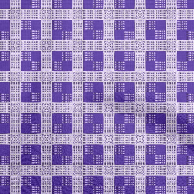 oneOone Polyester Spandex Purple Fabric Running Stitch Sewing Craft Projects Fabric Prints By Yard 56 Inch Wide