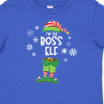 thumbnail image 4 of Inktastic Funny Christmas I'm the Boss Elf with Shoes and Hat Boys or Girls Baby T-Shirt, 4 of 5