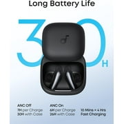 Soundcore by Anker Liberty Buds, Semi-in-Ear Earbuds, with Real-Time Adaptive ANC, Spatial Audio, 30H Playtime, Fast Charging, Translation, Wireless Bluetooth Headphones