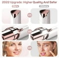 thumbnail image 4 of Facial Hair Remover for Women, USB Rechargeable Painless Hair Removal Waterproof Shaver Razor with LED Light for Peach Fuzz Fine Hair Chin Cheek Upper Lip ,Contains Flannel Bag by guRelax, 4 of 6