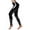 Black, variant on HNMKIU High-Waisted Leather Yoga Pants for Women Workout Leggings Comfortable Stretch Fitness Trousers White,L