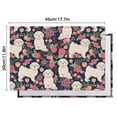 thumbnail image 6 of Shih Tzu Dog and Flower Floral Summer Placemats Table Placemats Set Of 4-Linen Kitchen Washable Placemats Table Mats 11.8"x17.7"Non-Slip Heat Resistant, 6 of 6
