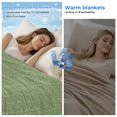 thumbnail image 2 of Vintage Forest Green Cooling Blanket,Lightweight Summer Throw Blanket with Double Sided Cold Effect,Farmhouse Retro Solid Color Linen Texture Picnic Blankets Bed Sheet for Hot Sleepers 30"x40", 2 of 8
