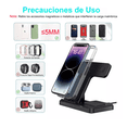 thumbnail image 5 of Cargador Inalambrico Wünd  3 En 1 Para iPhone/iwatch/AirPods Modelo Negro, 5 of 5