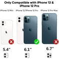 thumbnail image 2 of Compatible with iPhone 12 Case/iPhone 12 Pro Case 6.1-Inch (2020), Heavy Duty Defender 3-Layer Rugged Shockproof Drop Protective Cover Phone Cases for iPhone 12/12Pro,Black, 2 of 12