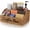 Brown, variant on Coffee Station Organizer for Countertop – Wooden Coffee Bar Organizer with Adjustable Dividers,Holds K Cup Pod & syrup bottles, for Kitchen, Office, or Bar and Tea Station, White