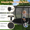 thumbnail image 5 of DeepRoar 2026 Upgraded 14FT Trampoline for Kids and Adults, Heavy Duty 1400LBS Outdoor Trampoline Set with Enclosure, Basketball Hoop, Light and Sprinkler, Recreational Trampolings for Backyard, 5 of 8