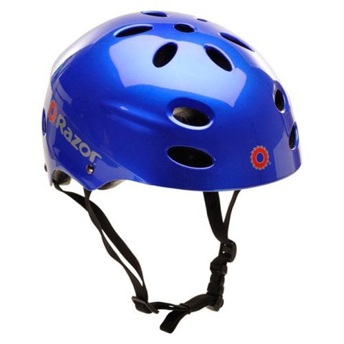 Geo Black/Blue Razor V17 Youth Skateboard Scooter Unisex Adjustable Helmet 