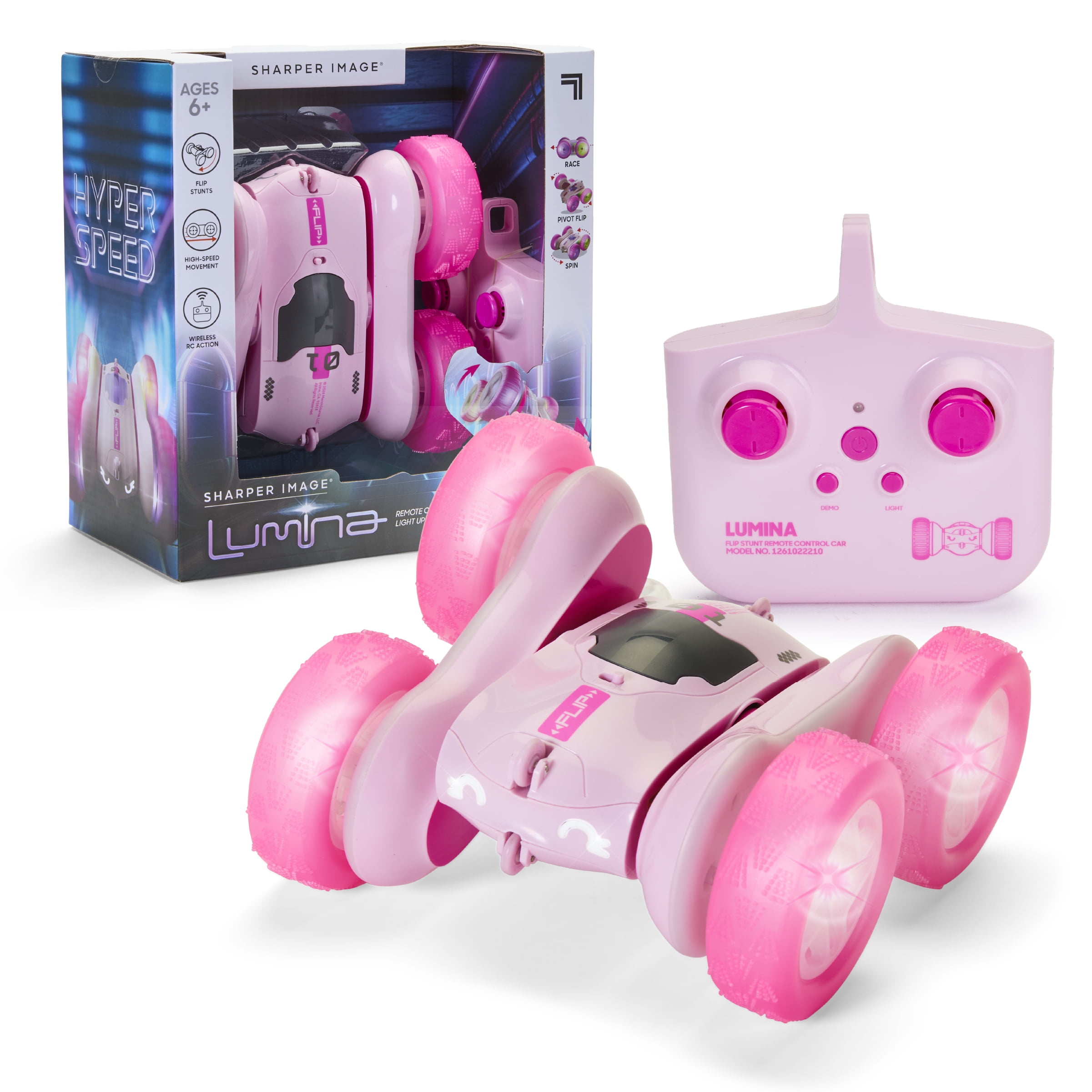 Voiture cascadeuse téléguidée et lumineuse Lumina Sharper Image