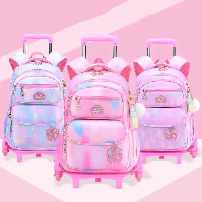 Mochila Escolar De Alta Capacidad Para Ninos Rodante Para Ninas