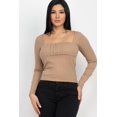 thumbnail image 4 of Shirred Square Neck Top, 4 of 10